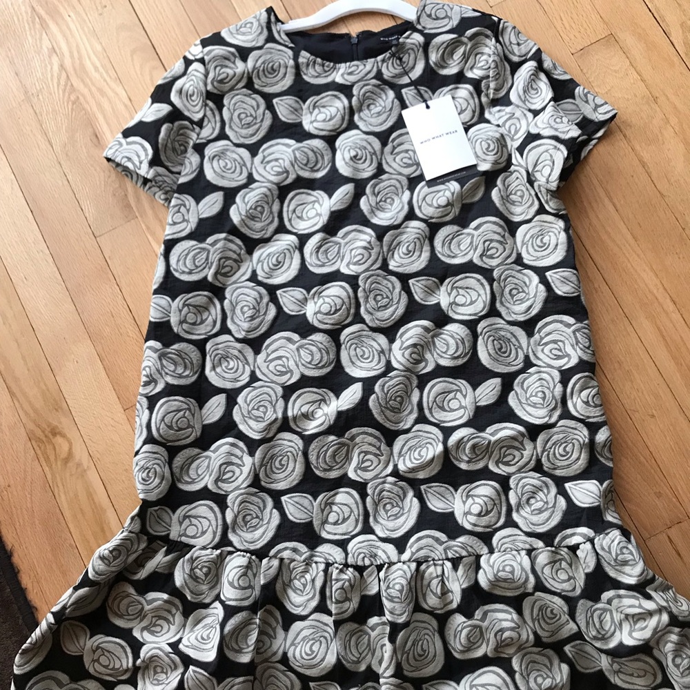 Cream roses dress